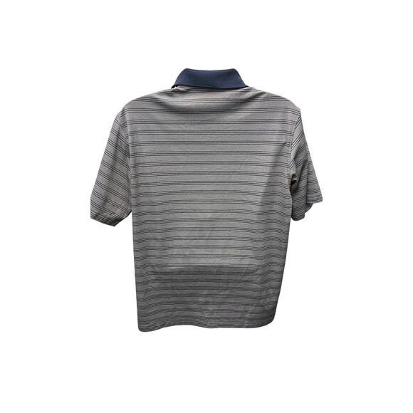 ⛳ Walter Hagen Striped Polo Shirt Size XL Golf Performance Blue Gray - Picture 3 of 5